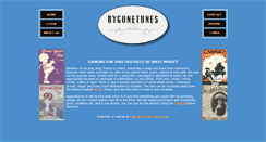 Desktop Screenshot of bygonetunes.com