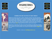 Tablet Screenshot of bygonetunes.com